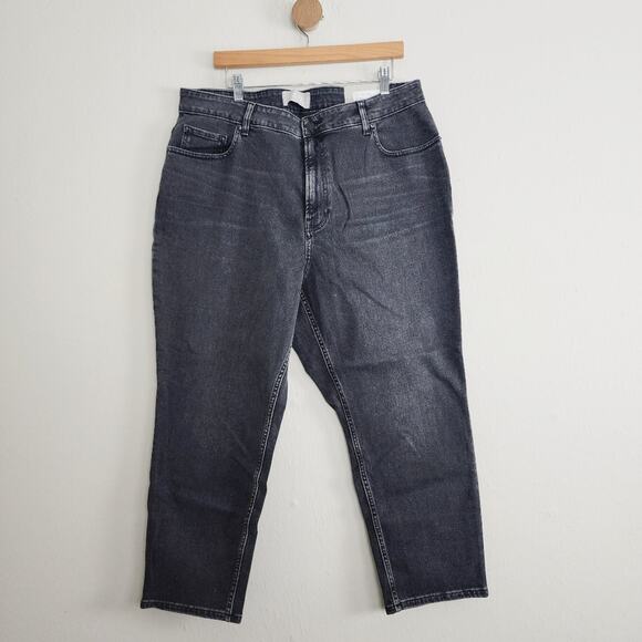 NEW Everlane The Curvy Cheeky Straight Leg Ankle Jean Washed Black - Picture 6 of 13